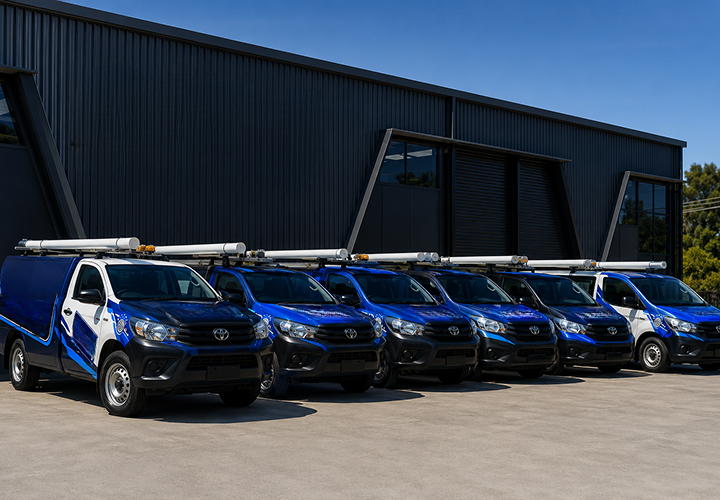 Fleet of Camperdown Blocked Drains plumbing vans